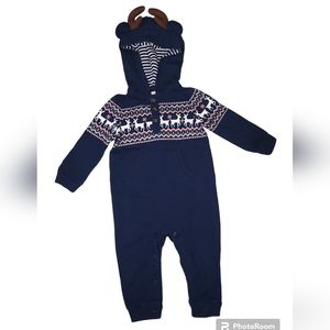 Cat & Jack Reindeer Romper 12 months